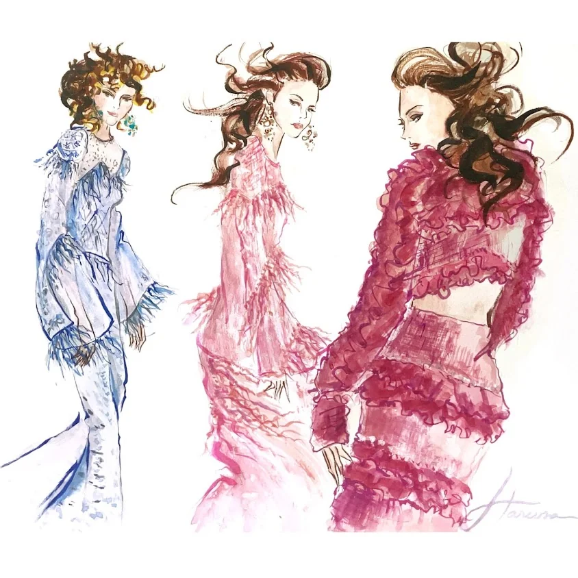 Fashion illustration study B — J4 Atelier