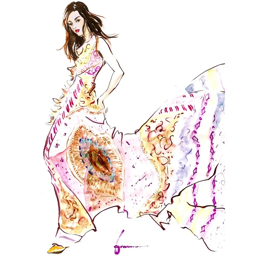 Fashion illustration study E — J4 Atelier