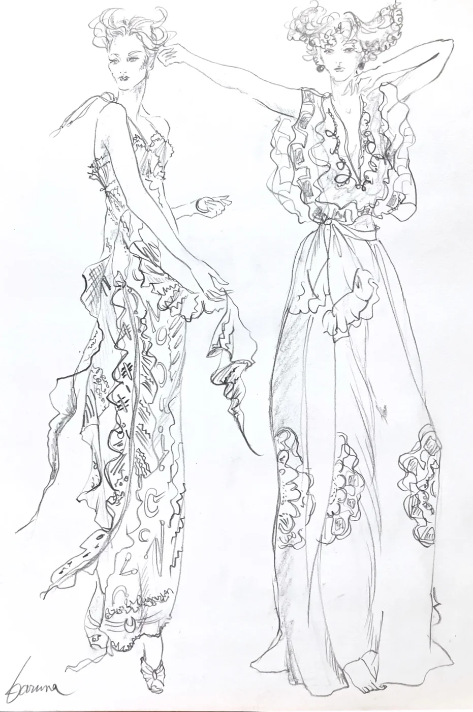 Fashion illustration study J — J4 Atelier