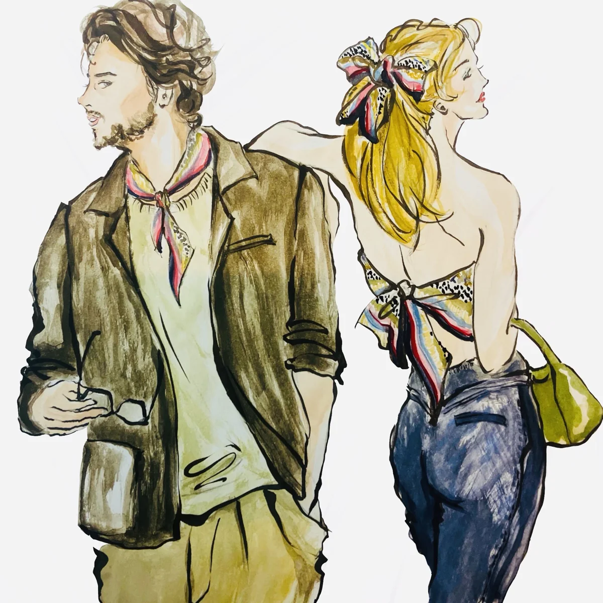 Fashion illustration process